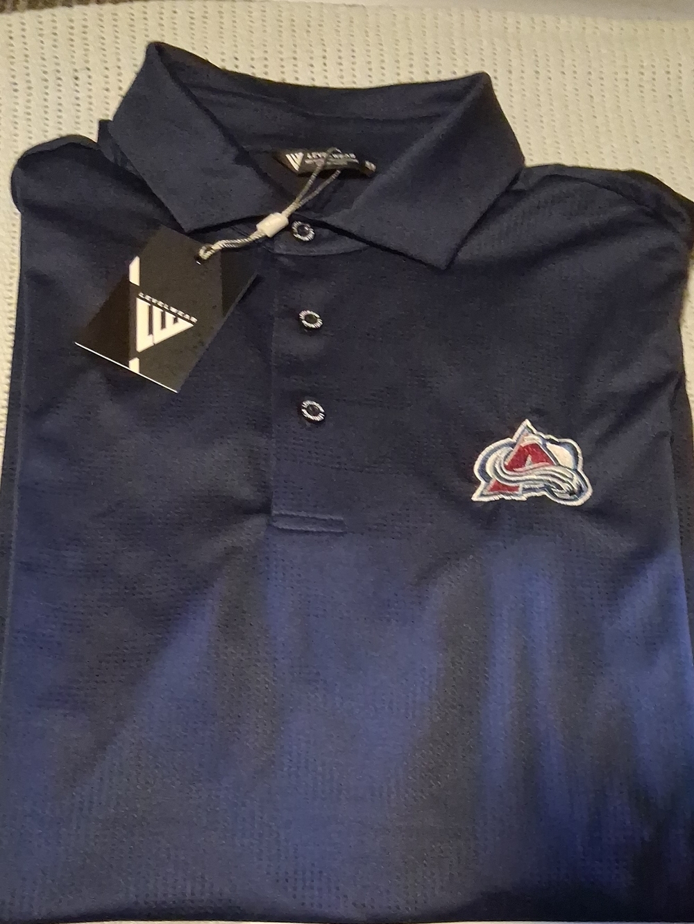 NEW "Levelwear" Colorado Avalanche Blue Polo Shirt - (Mens Medium)